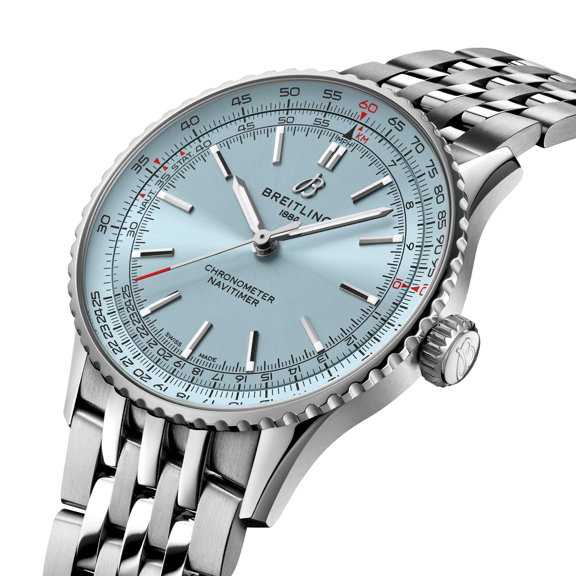 Breitling Navitimer Automatic Mint Blue Dial Men 41mm