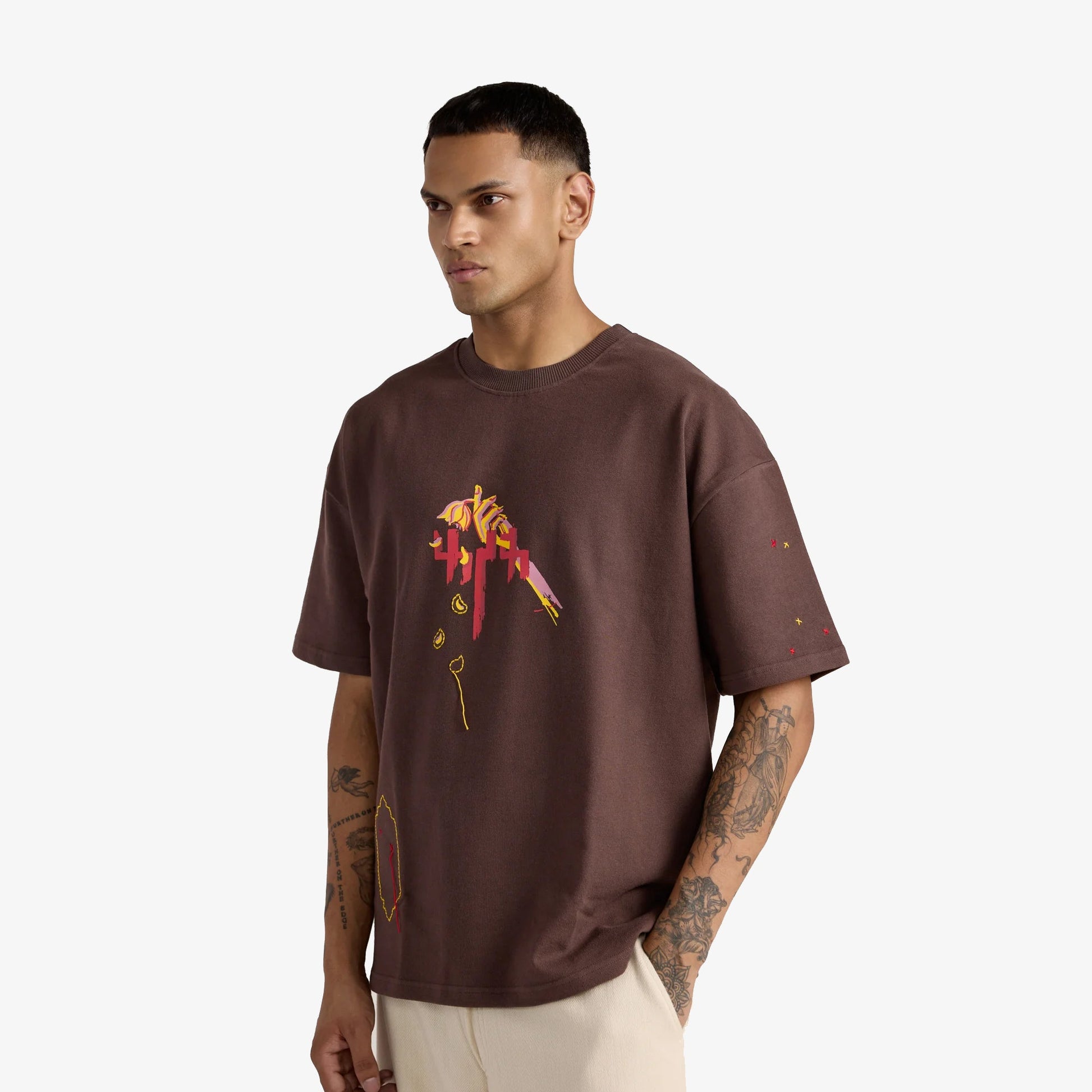 F A R A K | MEHBOOB' TEE { BROWN