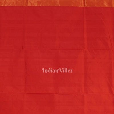 Red Laxmi Pada Tissue Pure Sambalpuri Saree