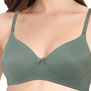 Smooth Charm Padded Non-Wired T-Shirt Bra - Cedar
