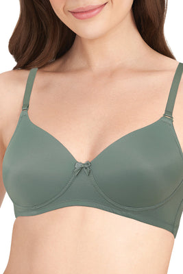 Smooth Charm Padded Non-Wired T-Shirt Bra - Cedar