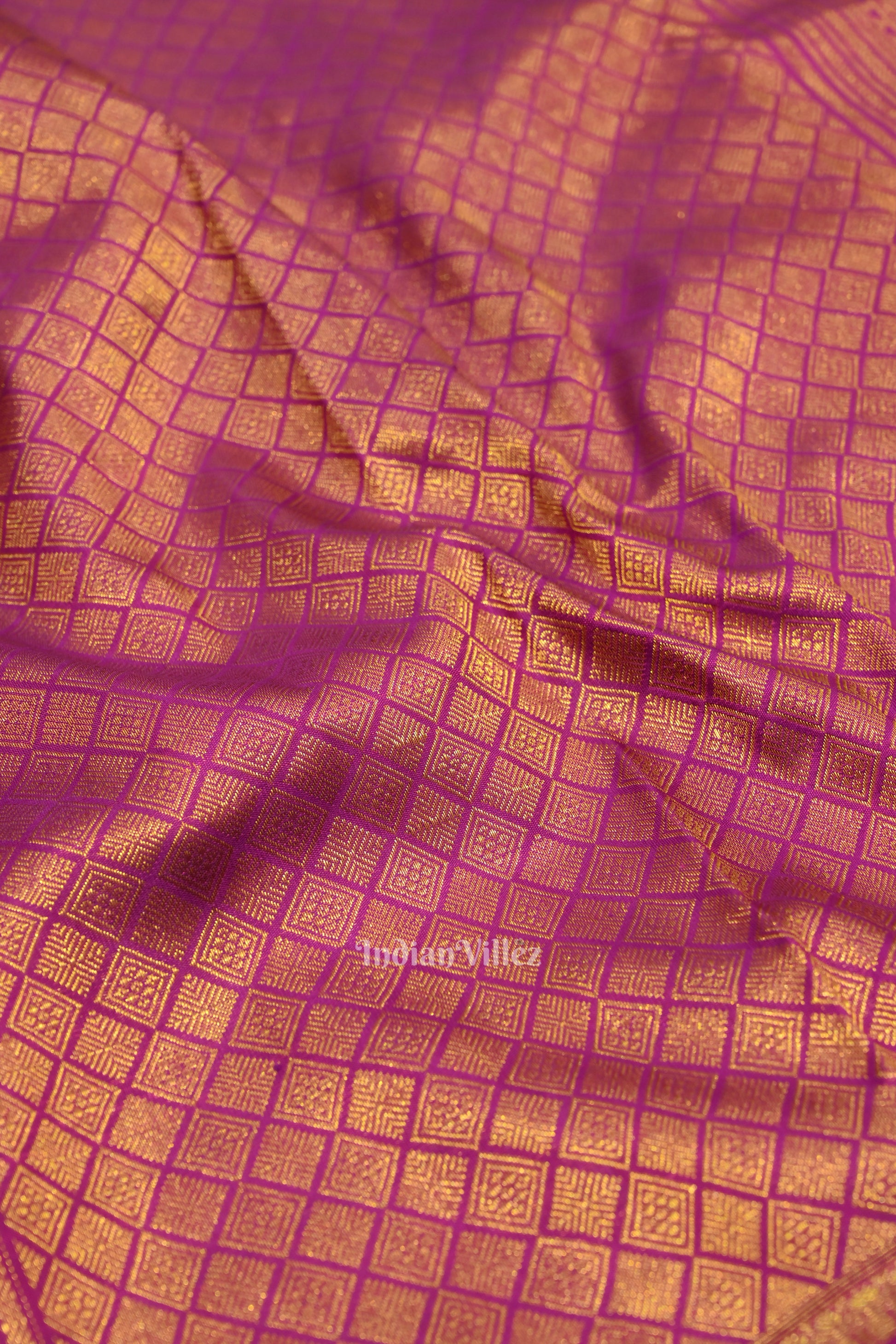 Magenta Doli Barat Theme at Border Pure Kanjivaram Silk Saree