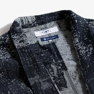 FDMTL | BORO HAORI JACKET { BLUE/GREY