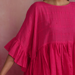 trueBrowns Pink Cotton Dobby Co-ord set