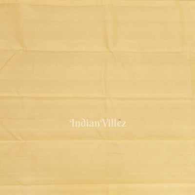 Light Orange With Peach Pure Kanjivaram Soft Silk Saree