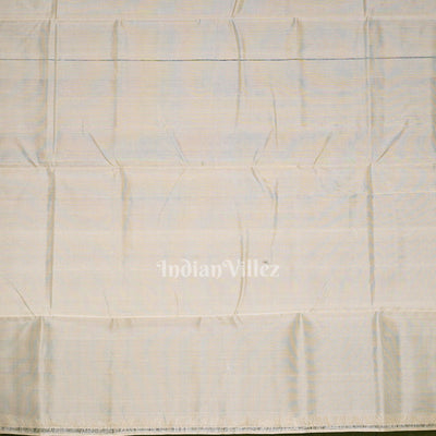 Mehendi Green White Hazar Buti Bomkai Tussar Silk Saree with Sarabandha Anchal