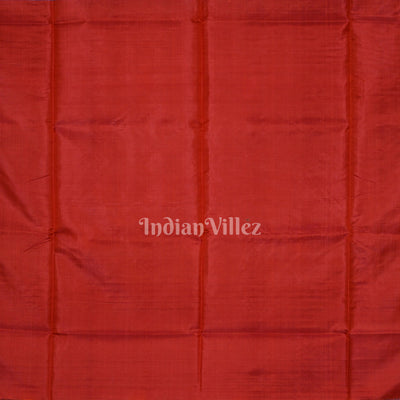 Ocean Blue Red Pure Bishnupuri Silk Saree