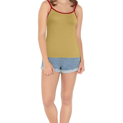 Cotton Camisole - Sesame-Crim