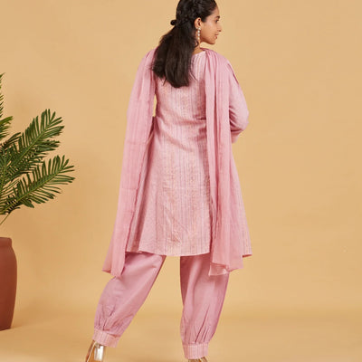 Mauve Short Kurta Set
