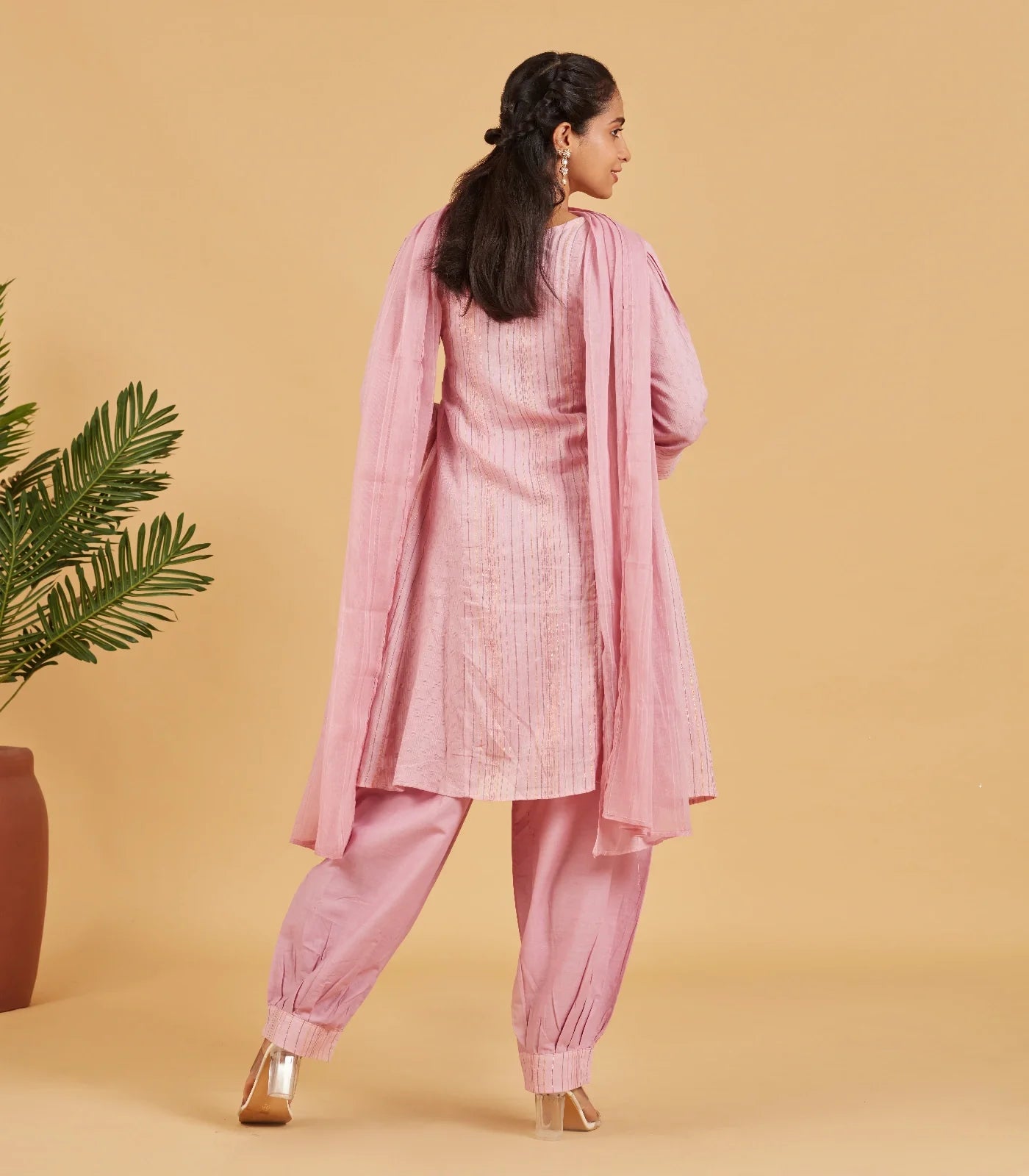Mauve Short Kurta Set