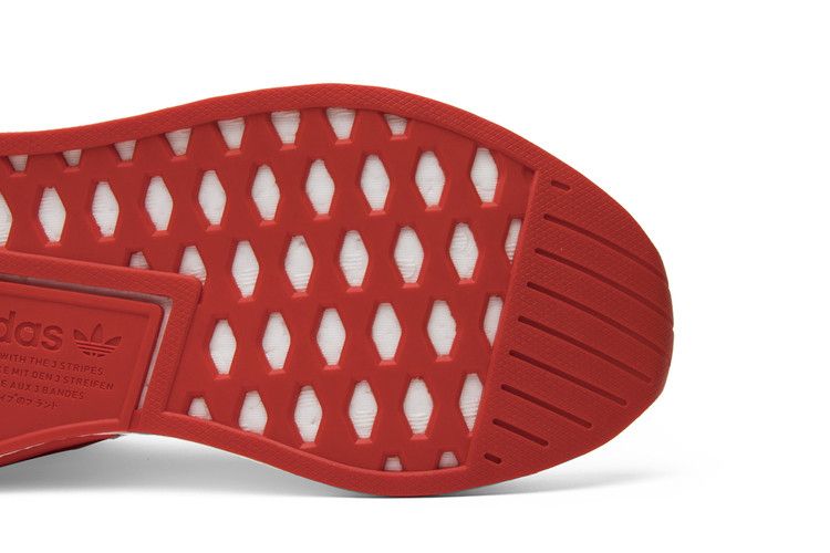 adidas NMD R2 White Core Red Two Toned