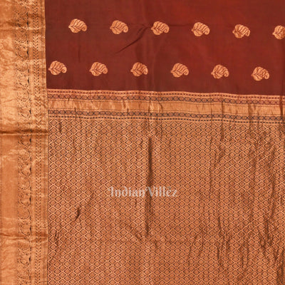Black Maroon Pure Kanjivaram Silk Saree