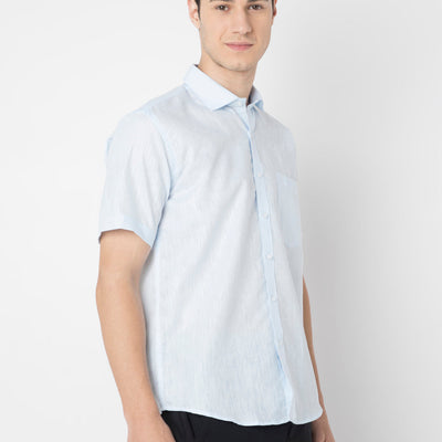 Cotton Linen Half Sleeve Shirt