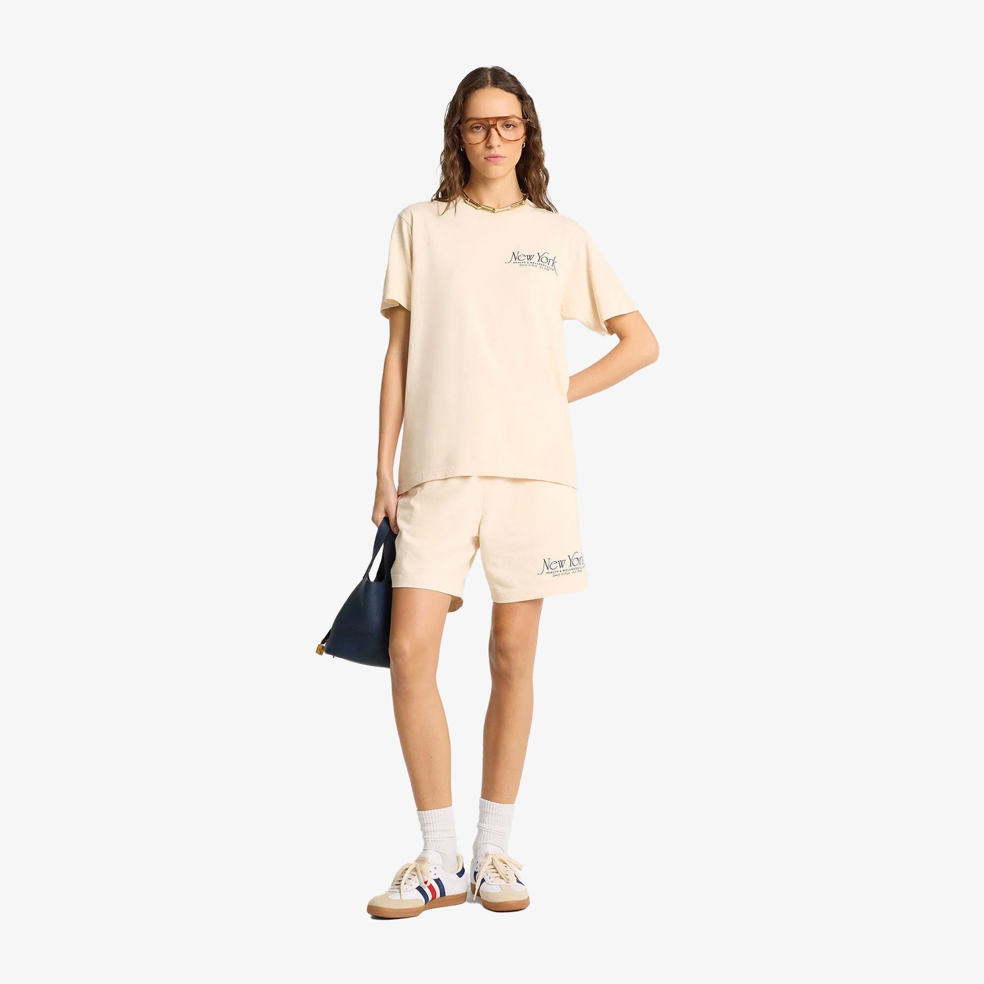 SPORTY & RICH | NY 94 T-SHIRT { CREAM