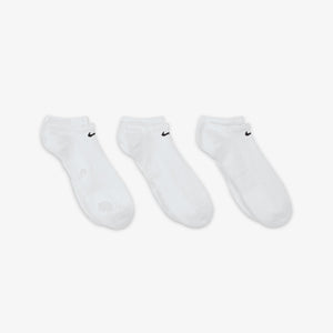 NIKE | EVERYDAY CUSHIONED TRAINING NO-SHOW SOCKS { WHITE/BLACK