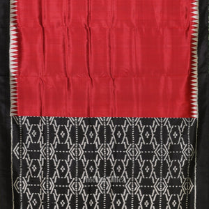 Exclusive Red Black Contemporary Designer Saree