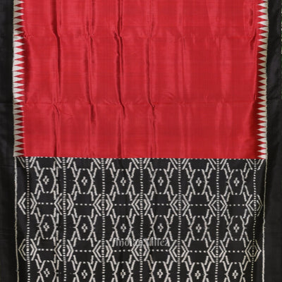 Exclusive Red Black Contemporary Designer Saree