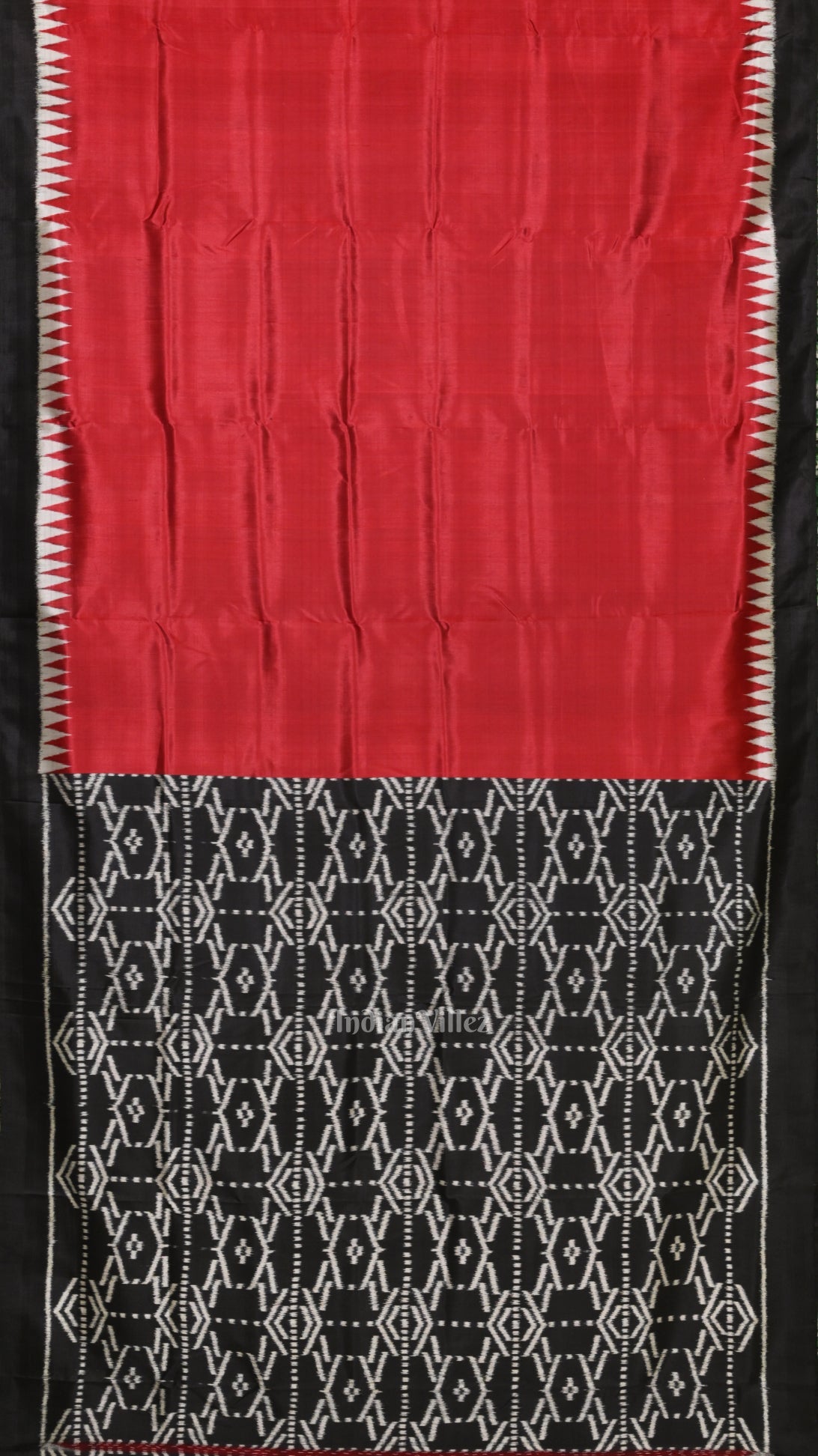 Exclusive Red Black Contemporary Designer Saree