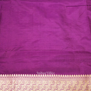Purple Meenakari Banarasi Katan Silk Saree