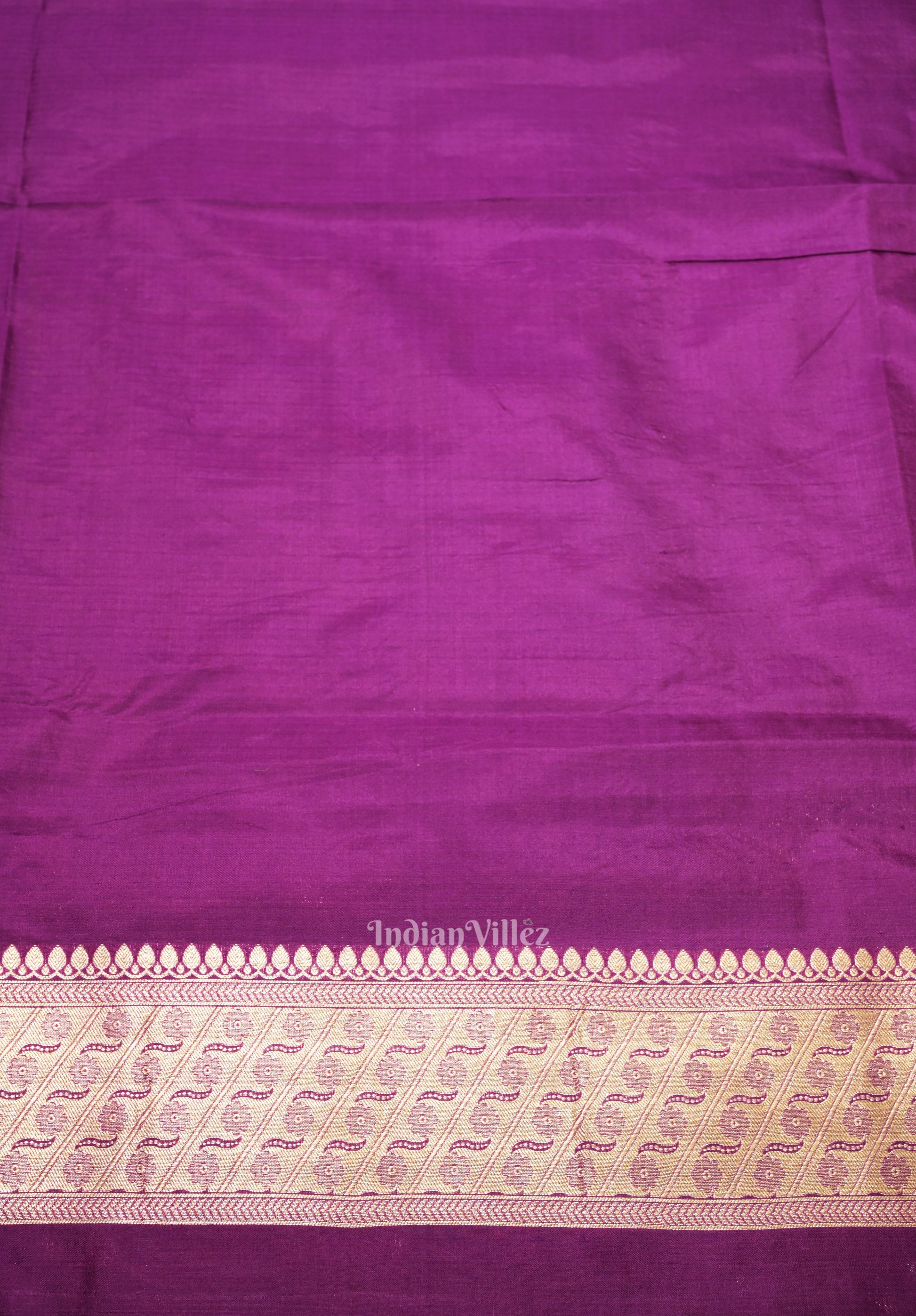 Purple Meenakari Banarasi Katan Silk Saree
