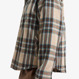 Represent | HEAVY ZIP OVERSHIRT  { BROWN CHECK