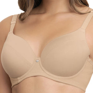 Smooth Definition Padded Wired T-shirt Bra - Sandalwood