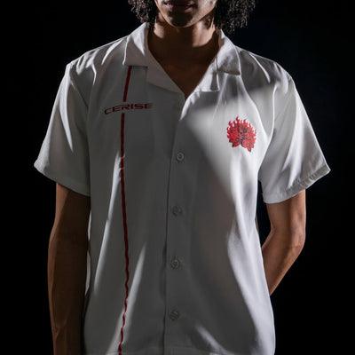 REDLINE RUSH BOWLING SHIRT ( WHITE )