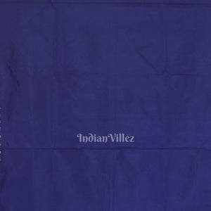 Blue Tribal Theme Hand-Painted Pattachitra Saree