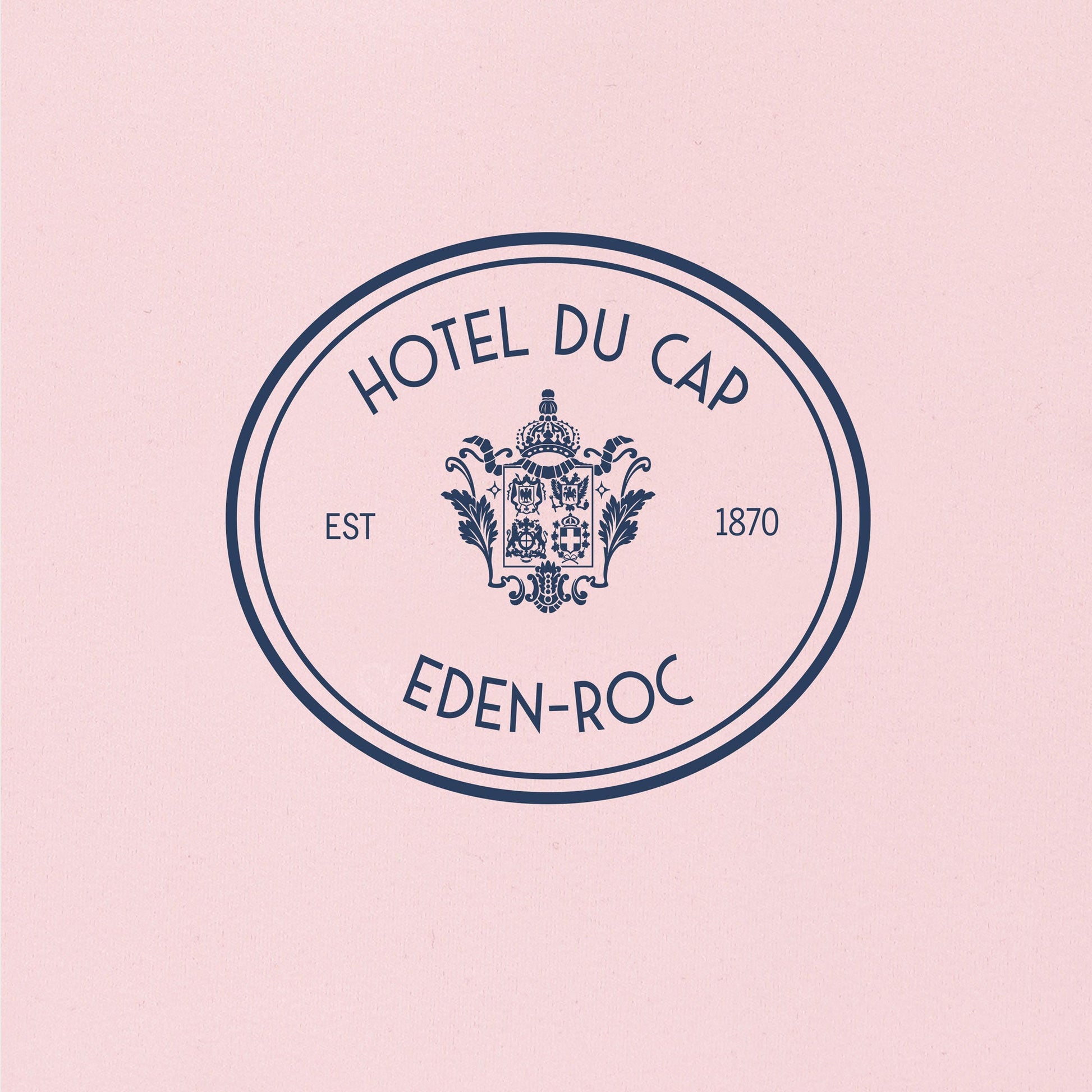 SPORTY & RICH | HOTEL DU CAP T-SHIRT { EDEN PINK/NAVY