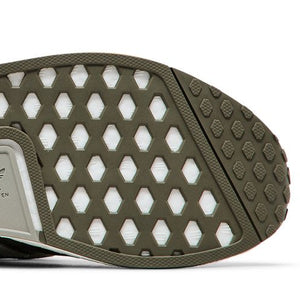 adidas NMD R1 Olive Strata Silver Pebble Cloud White