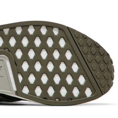 adidas NMD R1 Olive Strata Silver Pebble Cloud White