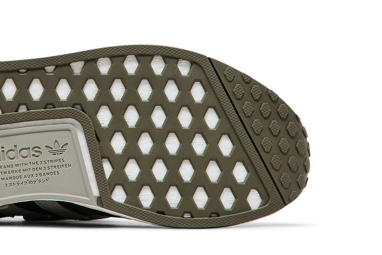 adidas NMD R1 Olive Strata Silver Pebble Cloud White