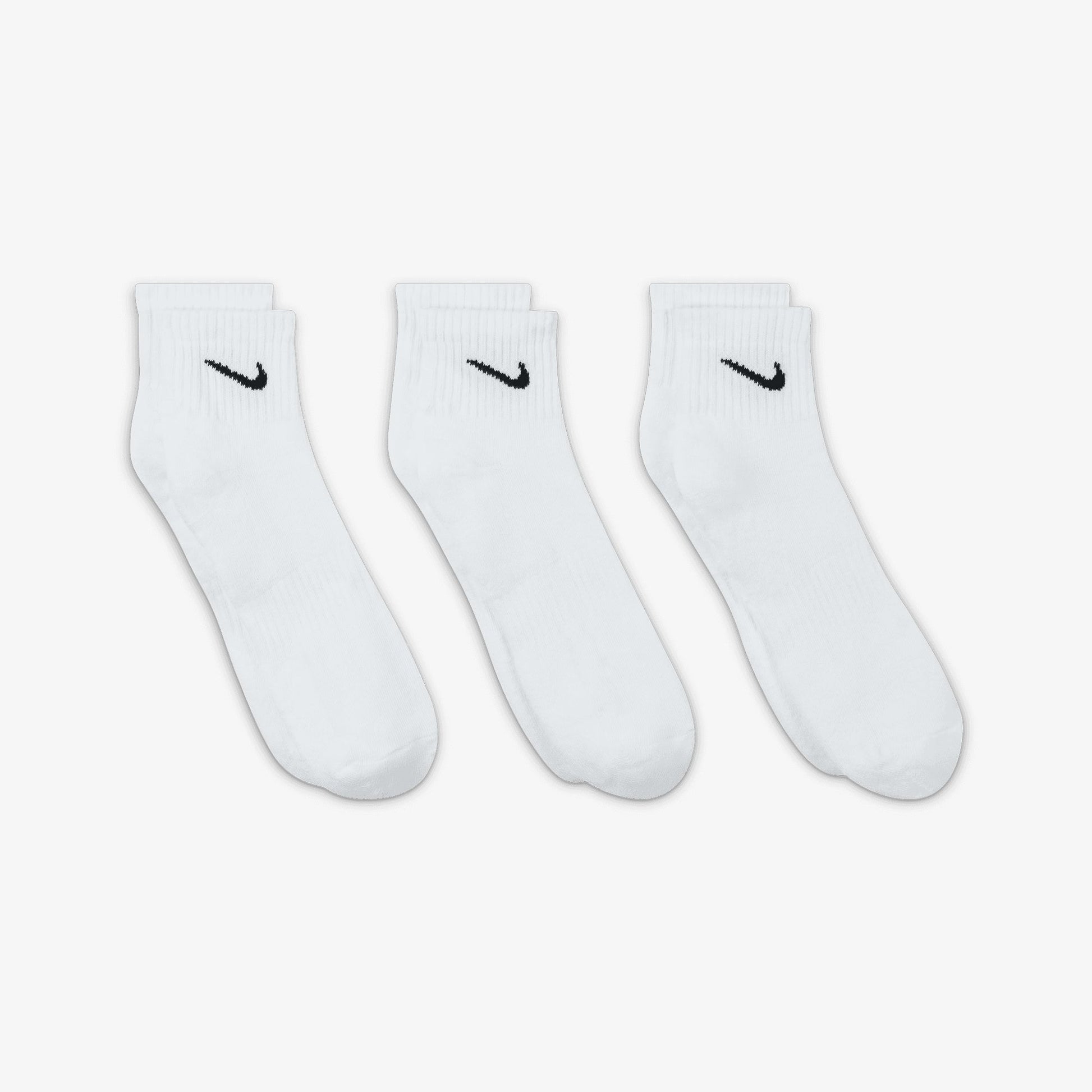 NIKE | EVERYDAY TRAINING ANKLE SOCKS { WHITE/BLACK