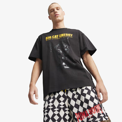 Puma | BIG CAT ENERGY BASKETBALL T-SHIRT  { BLACK