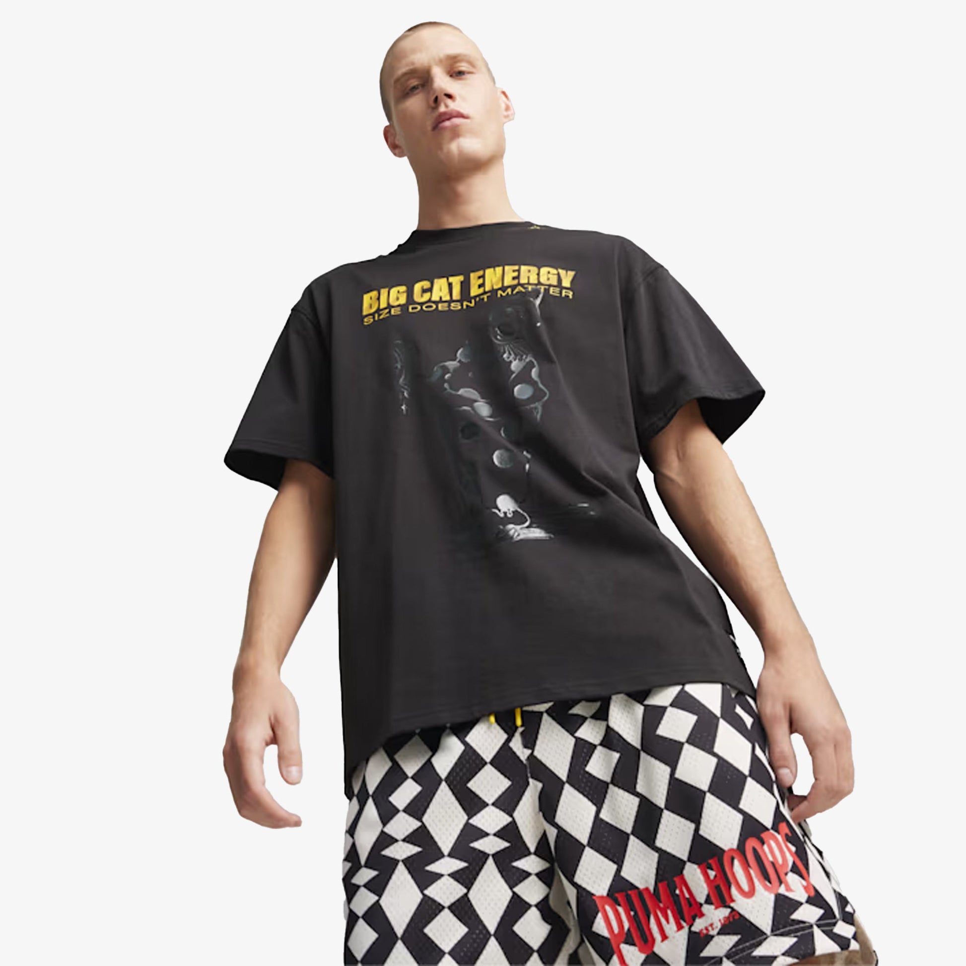 Puma | BIG CAT ENERGY BASKETBALL T-SHIRT  { BLACK