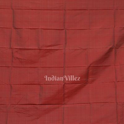 Varnish Red Dali Theme Odisha Ikat Contemporary Silk Saree