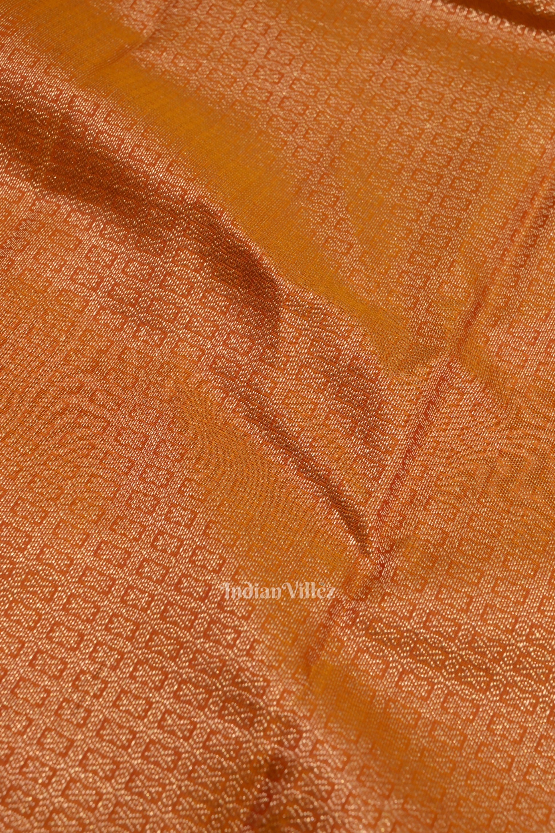 Mustard Yellow Pure Kanjivaram Silk Saree