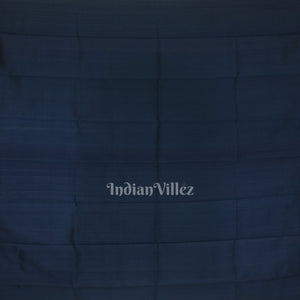 White Blue Single Butta With Kathiphera Odisha Ikat Khandua Silk Saree