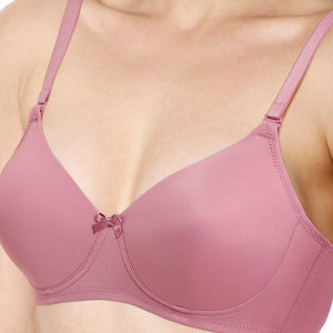 Smooth Charm Padded Non-Wired T-Shirt Bra - Mesa Rose