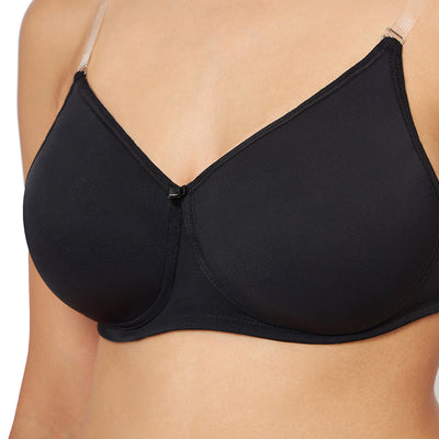 Classic Backless Padded & Non-wired Bra - Black