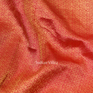 Rani Color Pure Kanjivaram Silk Saree