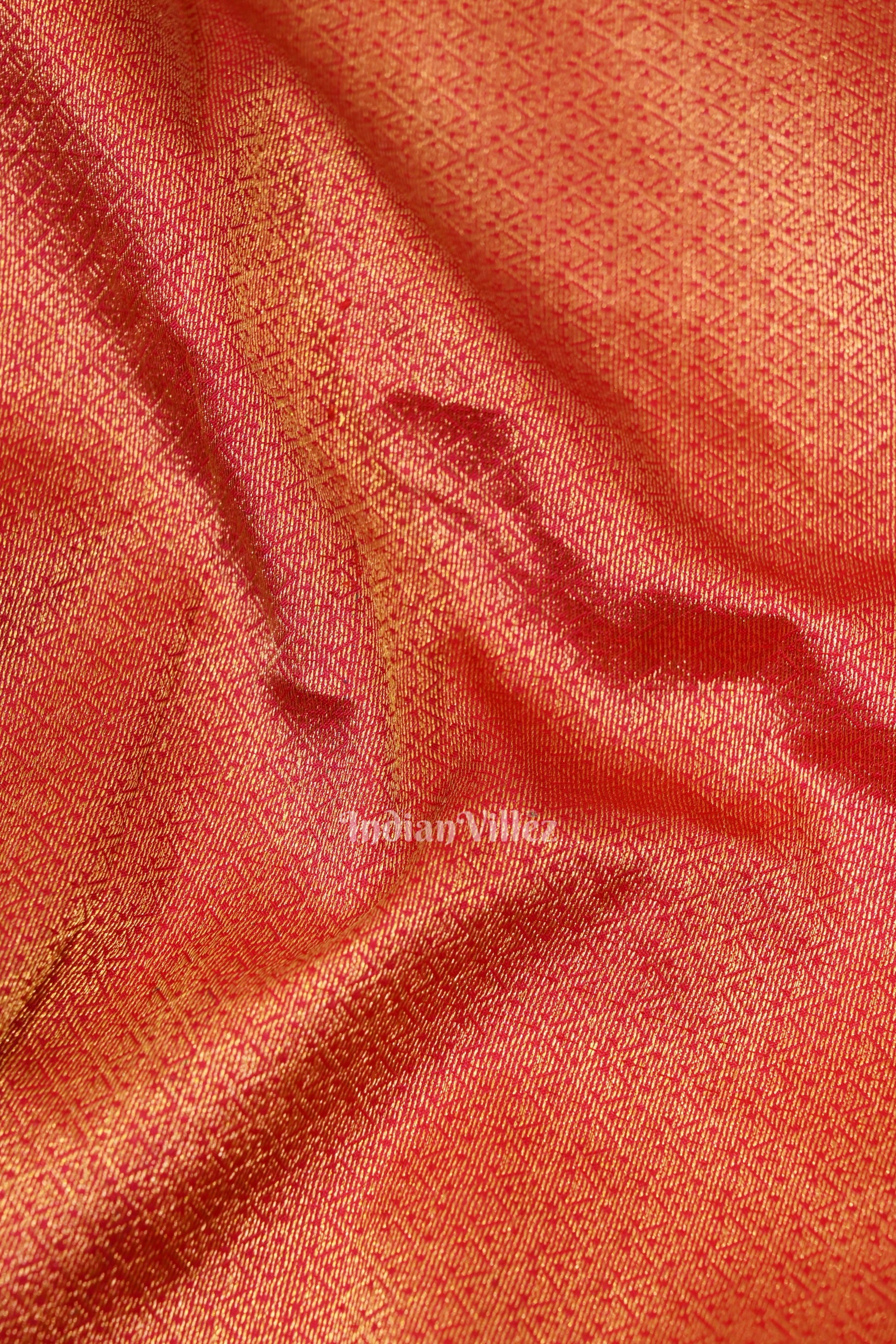 Rani Color Pure Kanjivaram Silk Saree