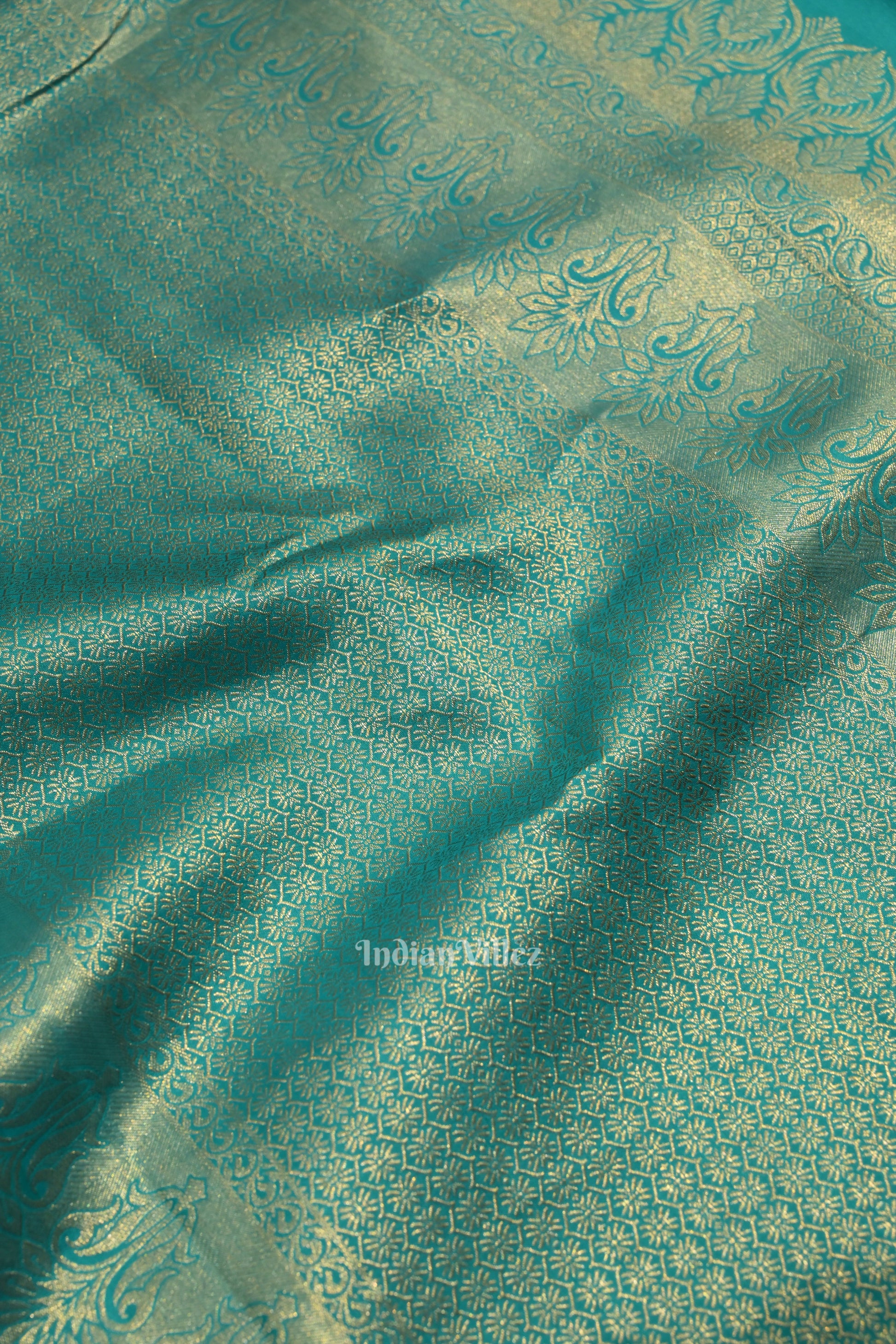 Indigo Blue Designer Kanjivaram Silk Saree