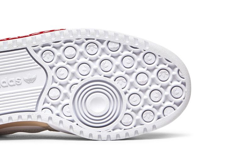 adidas Forum Exhibit Low White Vivid Red
