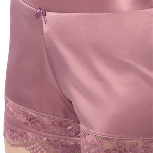 Eternal Bliss Solid Mid Rise Lounge Short - Messa Rose