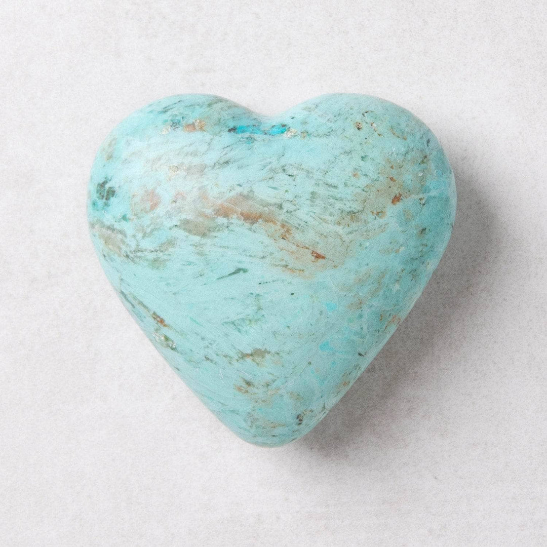 Natural Peruvian Turquoise Hearts  - AAA Premium Quality