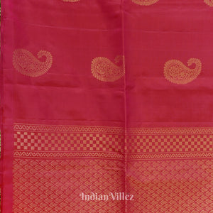 Rani Pink Pure Kanjivaram Soft Silk Saree