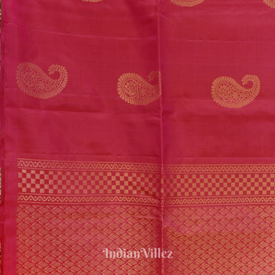 Rani Pink Pure Kanjivaram Soft Silk Saree
