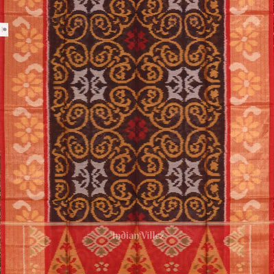 Multicolor Pochampally Ikat Sico (Silk & Cotton) Saree with Zari Border