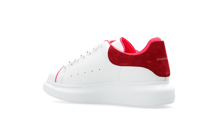 Alexander Mcqueen Oversized White Velvet Fuchia (Women'S)